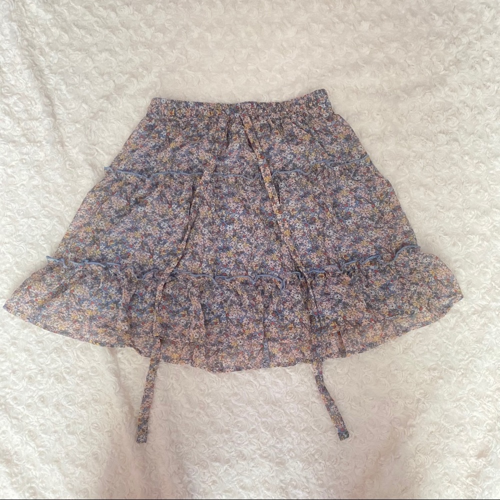 Floral Flowing Skirt